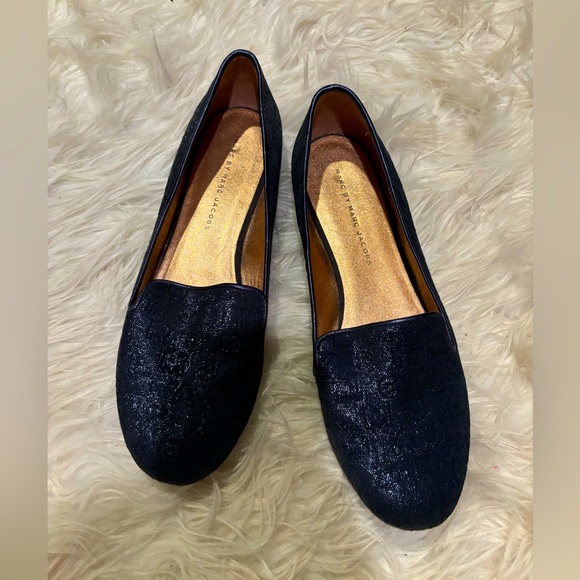 Marc by Marc Jacobs navy blue loafers - Picture 1 of 3
